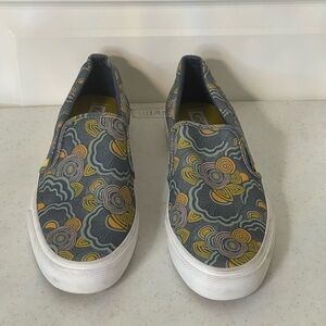 Keds Disco Neon 3D Flowers Slip On Sneakers ~ Size 10 ~ NEW